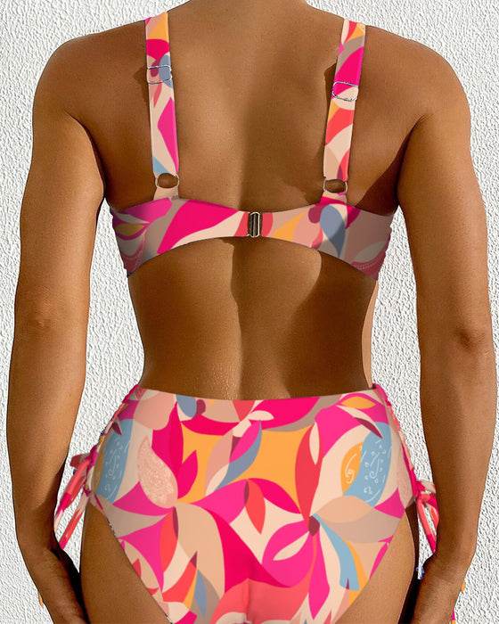 Bikini Sexy Med Tryck