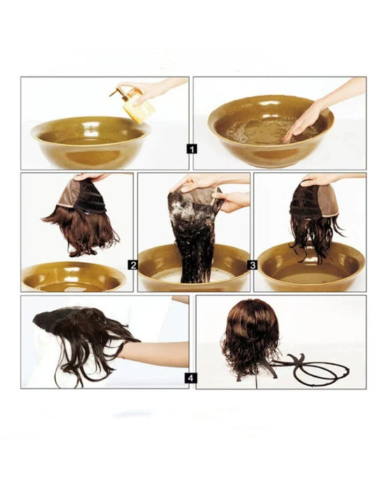 Lockigt Vågigt Frissigt Hårförlängning Med Hästsvans