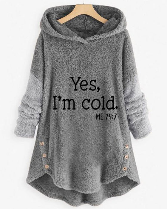 Avslappnad Långärmad Tunikatopp med tryck