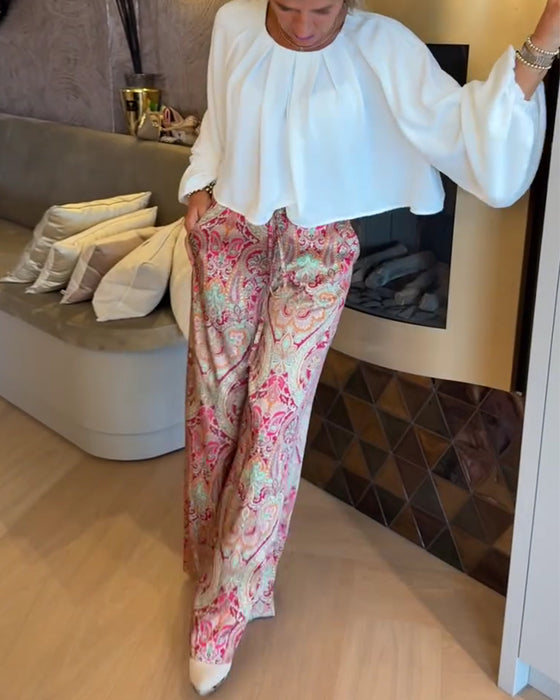 Blouse Fransk Puffärm Kort