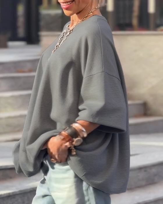 Topp Enfärgad Lös Asymmetrisk