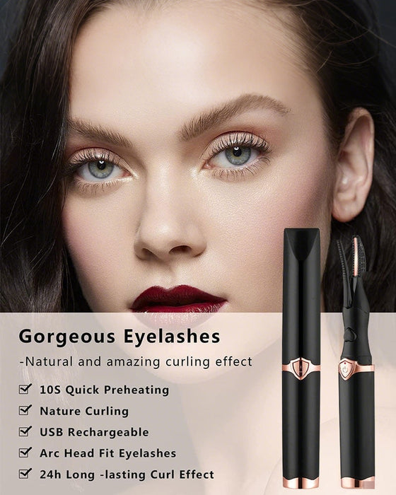 🔥Elektrisk Ögonfransböjare För Omedelbar Glam✨ Blinka & Stråla! 👁️