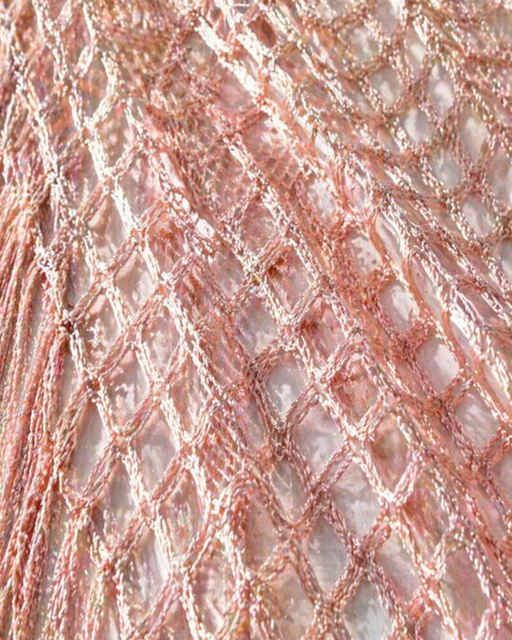 Pullover Fringe Mesh Urholkning