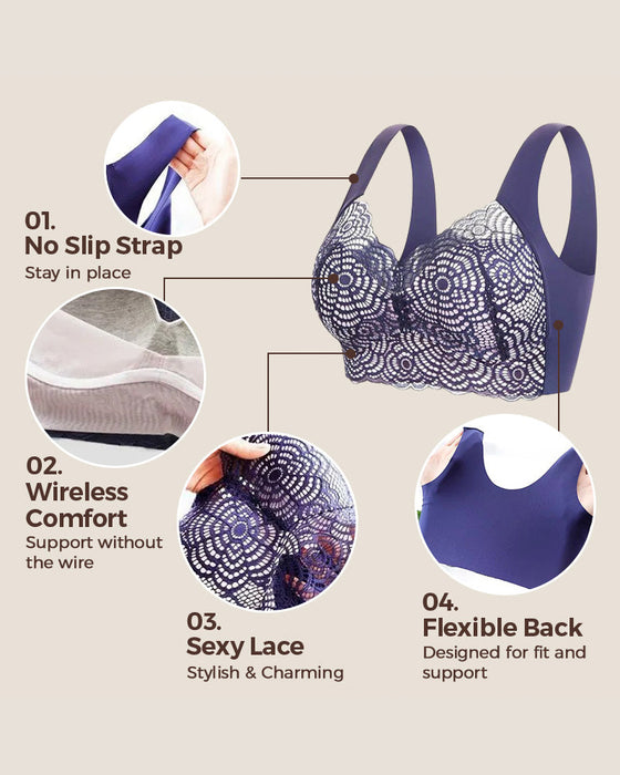 🤩SISTA REA-DAGEN 🔥Ultimat lyft & stöd – Spets-BH i plus size