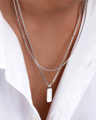 Minimal Pendant Halsband Duo