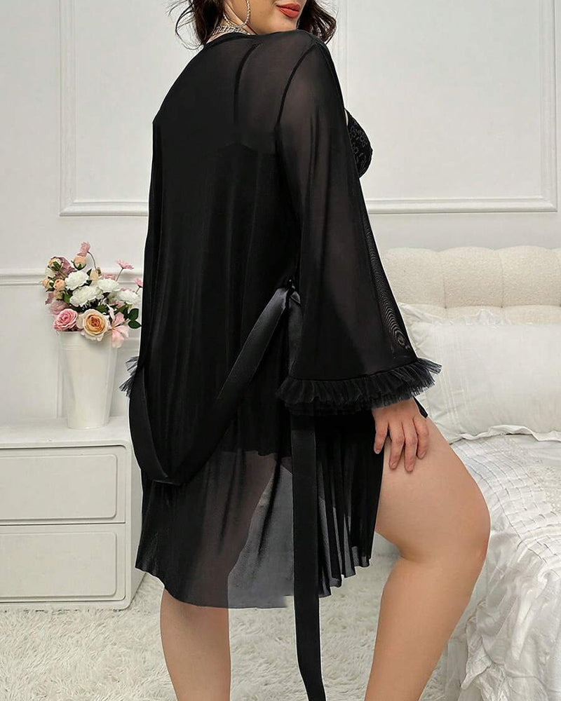 Sexig Spets Nattdräkt Hängsel Dräkt