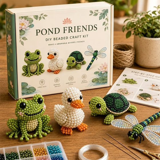 3D-pärlsdjursset - DIY-miniatyrpärlsättning för nybörjare
