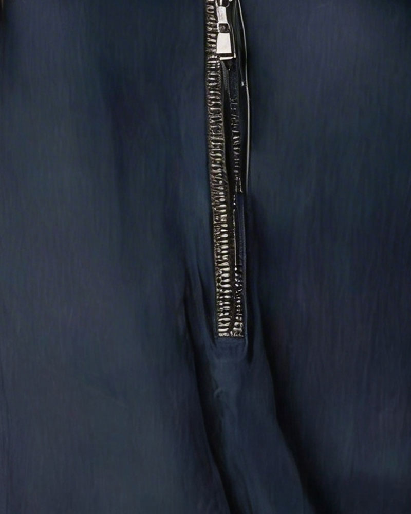 Blus Ärmlös Dragkedja Casual