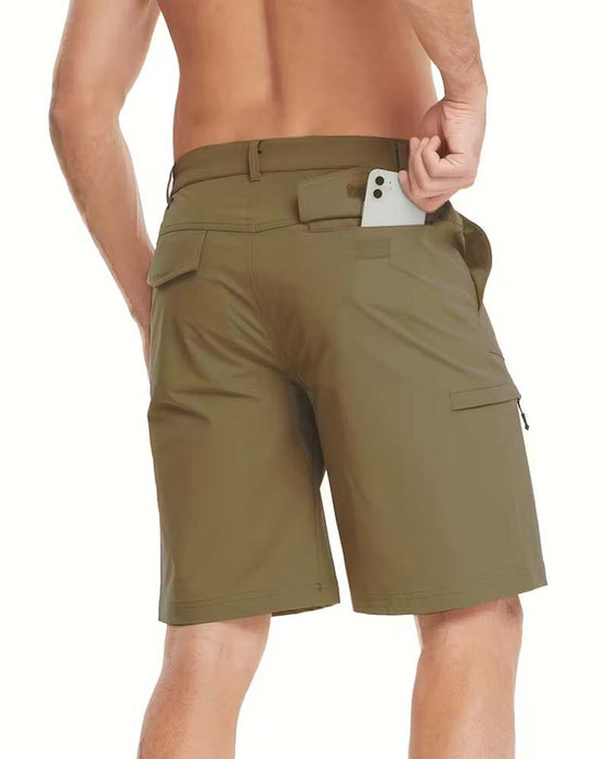 Herr Shorts Avslappnade Enfärgade