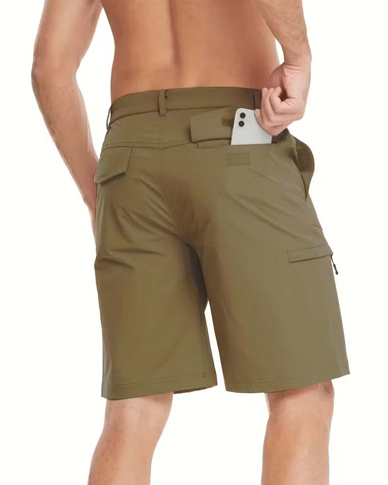Herr Shorts Avslappnade Enfärgade
