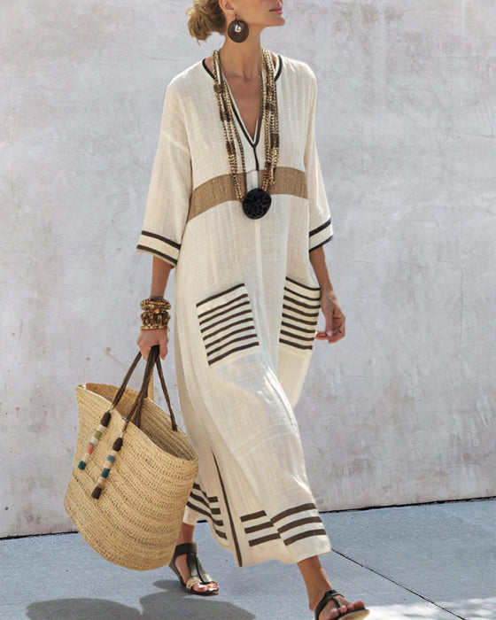 Helgdagscontrast Lös Klänning