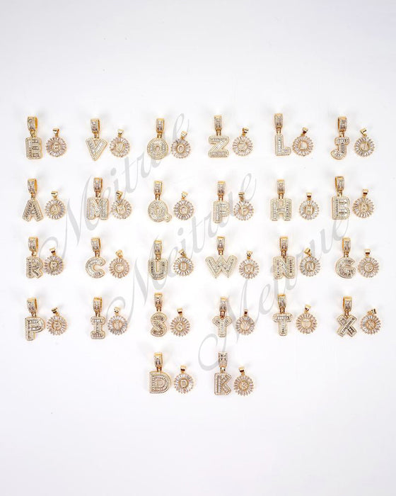 Halsband Initial Bokstav Hängsmycke 2 Förpackning