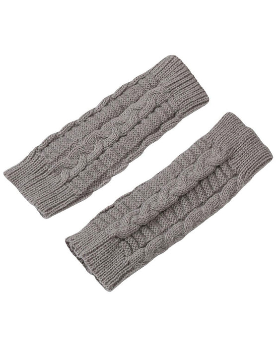 Flätstickade Fingerlösa Handskar