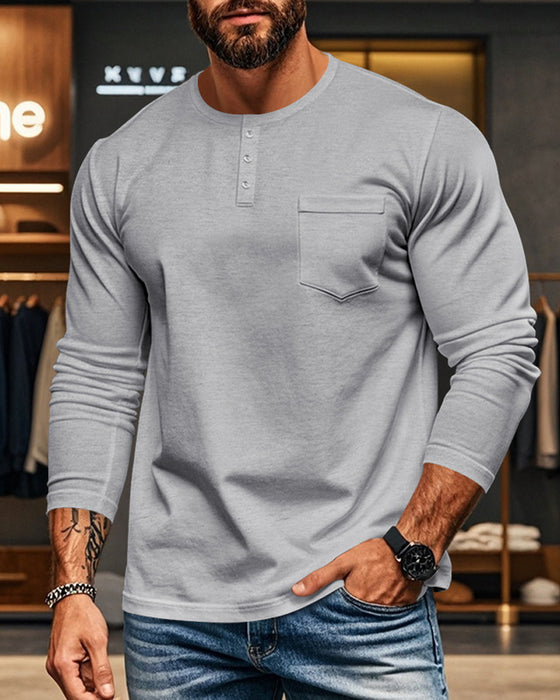 Topp Andningsbar Pullover Långärmad Herr