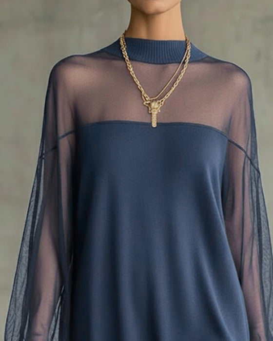 Klänning Lyktärm Enfärgad Lapptäcks