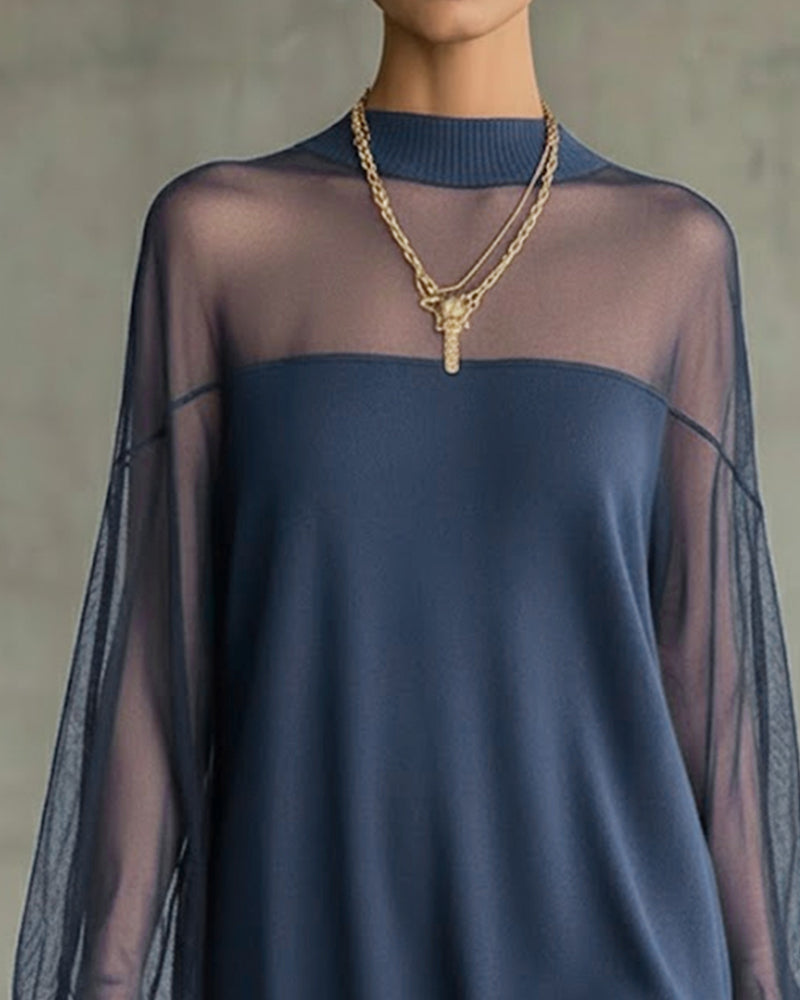 Klänning Lyktärm Enfärgad Lapptäcks