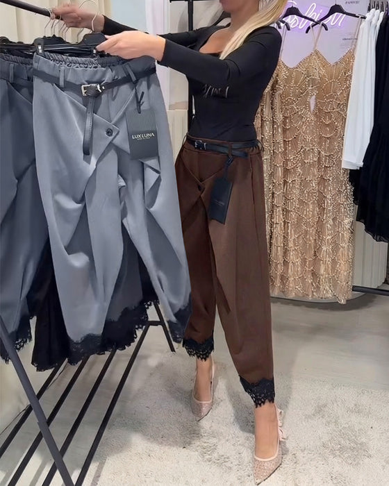 Byxor Modig Spets Sömnad Harem