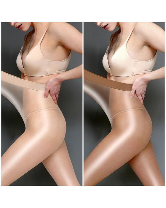 Glänsande Transparenta Strumpbyxor För Kvinnor