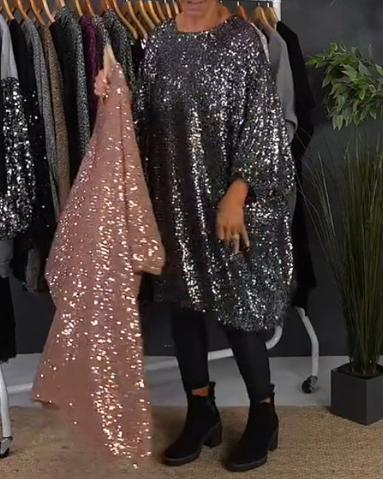 Semester lös paljettklänning