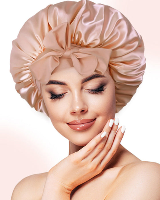 Nattsovmössa i siden i silke