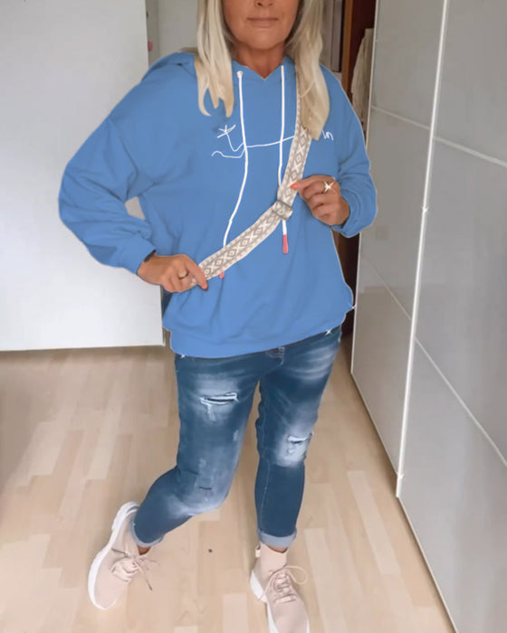 Luvtröjor med löst ankartryck