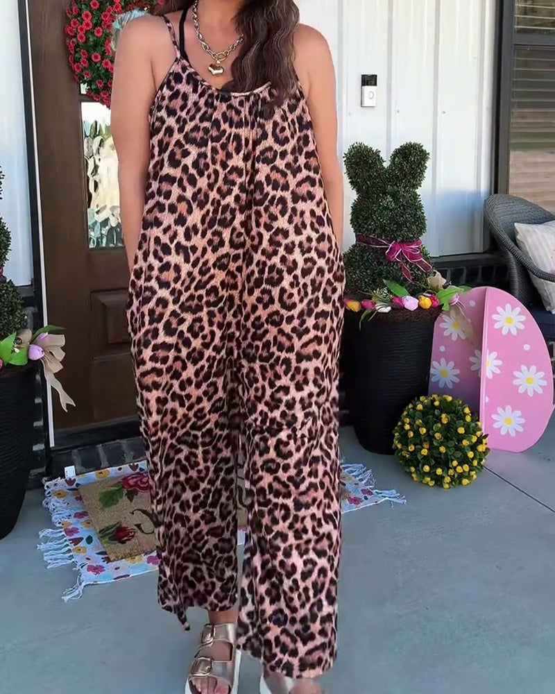 Hoppdräkt Leopardtryck Band