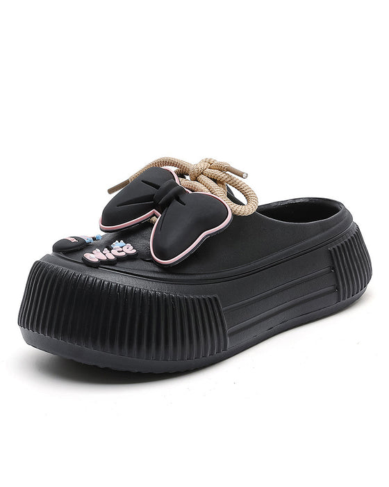 🌴 Dam Andningsbara Tofflor med Blomdekoration