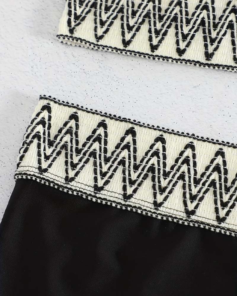 Bikini Våg Tryck Halsrem