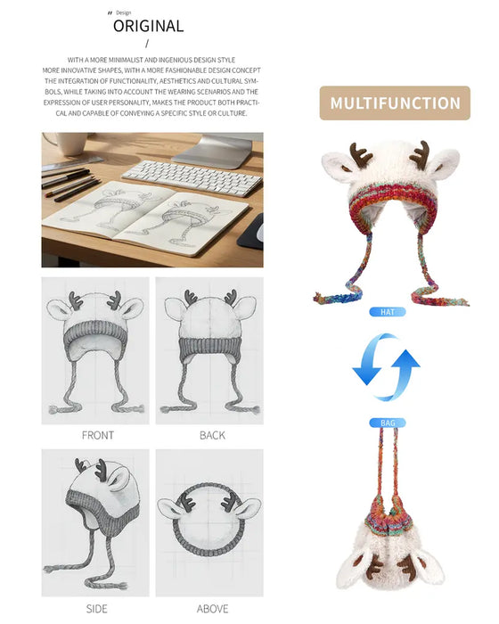 Originell Design Festlig Jul Antlerhatt