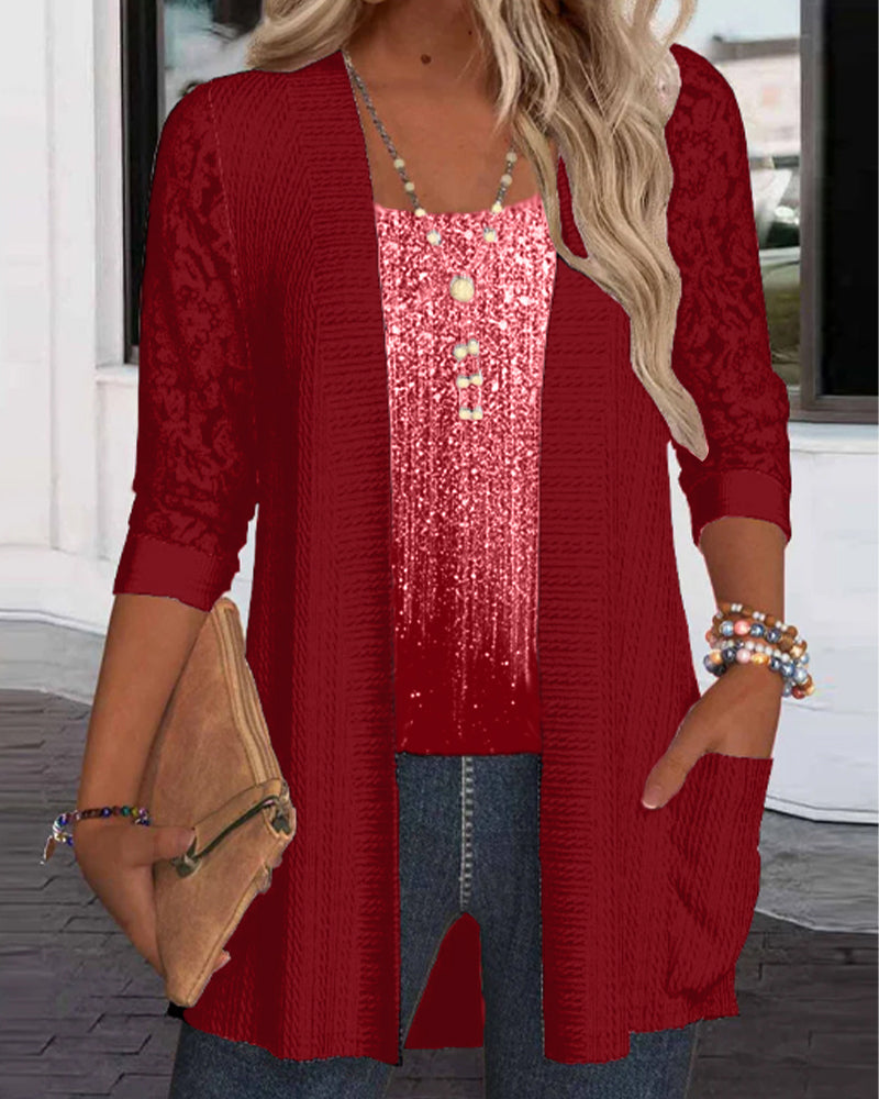 Modeöverdel I Fejktvådelad Stil