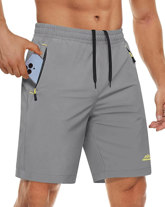 Shorts Resår Midja Dragsko Blixtlås Sport