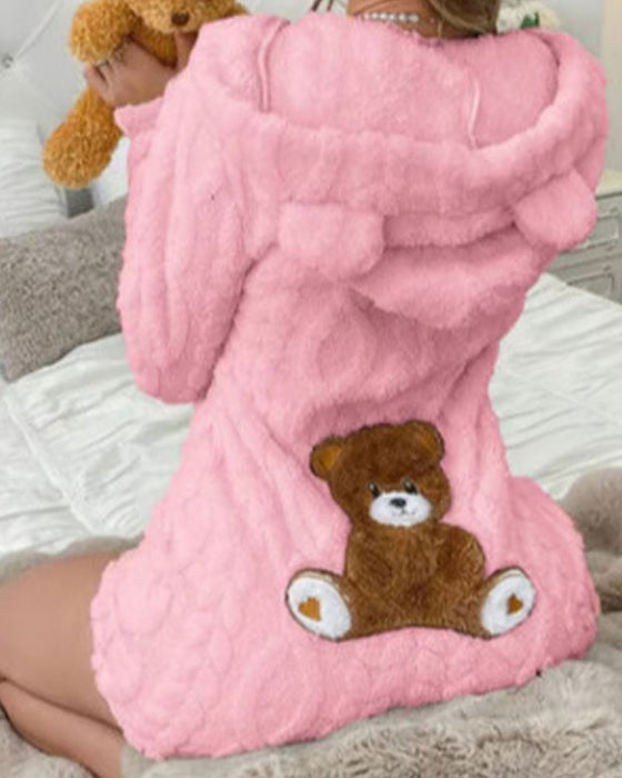 Hoppdräkt Solid Huvad Fleece