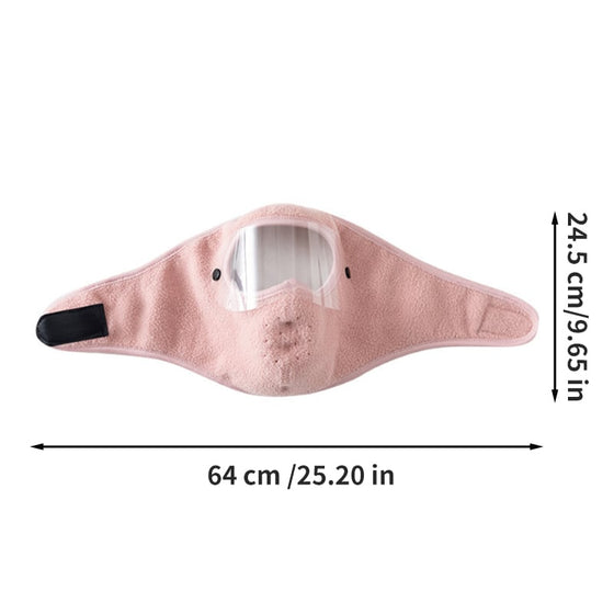 Termiskt Öronskydd Vinter Ansiktsmask Med Skyddande Visir
