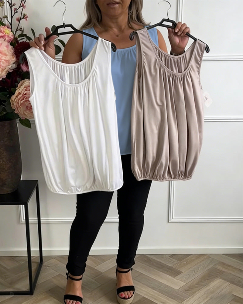 Tank Top Inbyggt Bh U-Ring Urskuren Casual