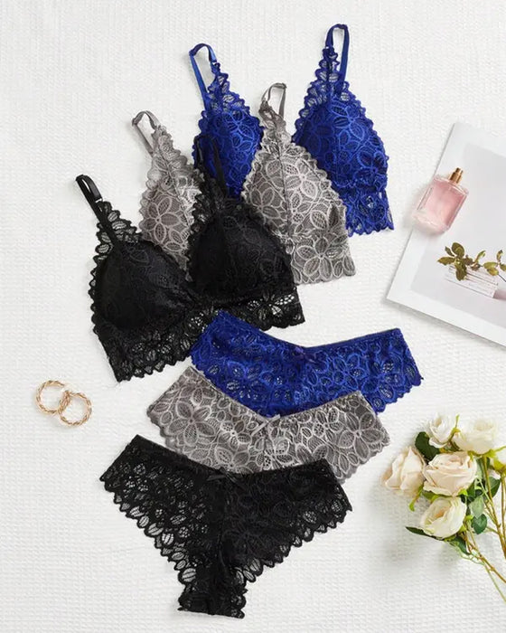 Underklädesset Dam Spets Romantisk