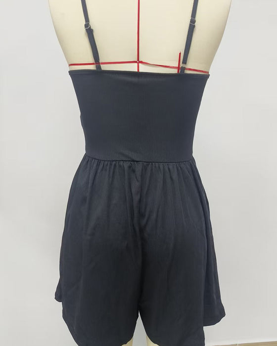 Enfärgad Avslappnad Jumpsuit
