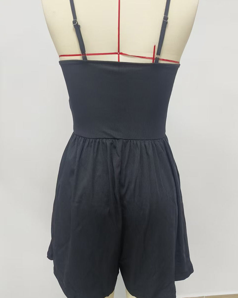 Enfärgad Avslappnad Jumpsuit
