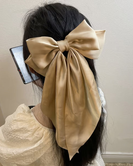 🔥 Stor Rosett Hårklämma För Kvinnor – Bröllop & Vardag Hästsvans Accessoar Med Lång Svans