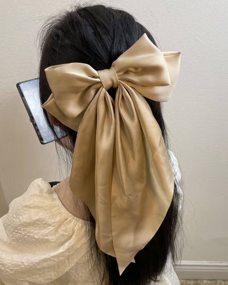 🔥 Stor Rosett Hårklämma För Kvinnor – Bröllop & Vardag Hästsvans Accessoar Med Lång Svans