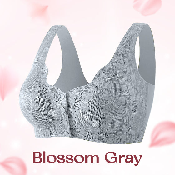 Sömlös Spets-BH med Full Täckning och Främre Knäppning