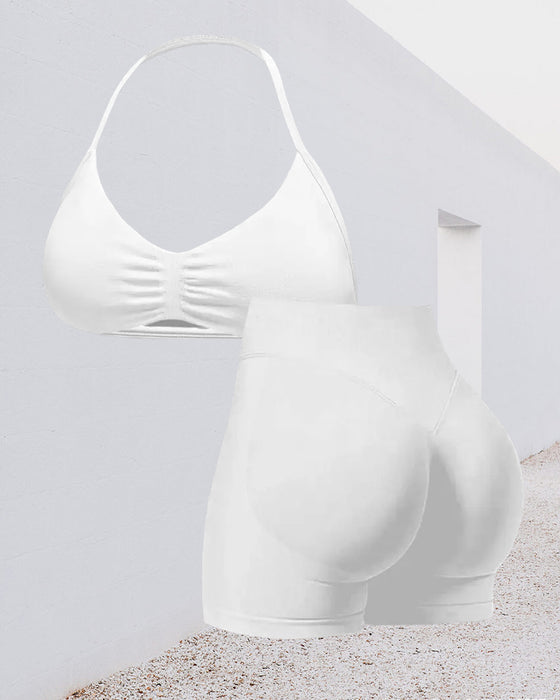 Set Hög Midja Lyftande Rumpa Leggings