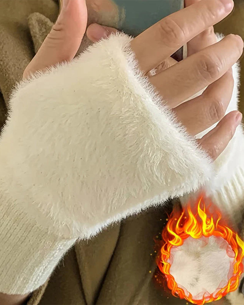 Handskar Enfärgad Modig Varm