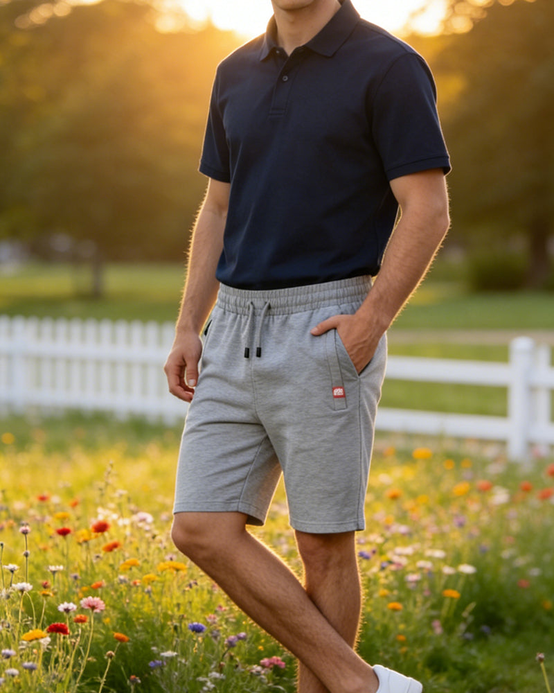 Shorts Herr Enfärgad Strand