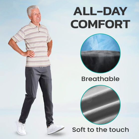 Snabbtorkande Stretchbyxor Med Pådragbar Passform