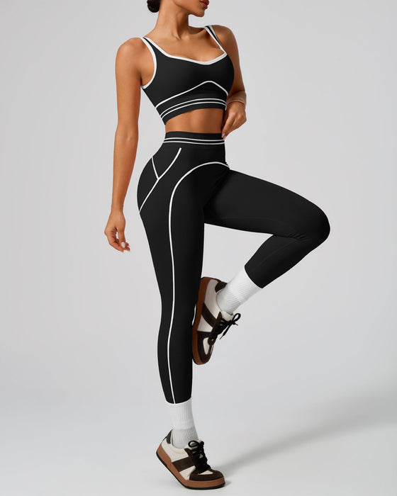 Set Sport Tank Hög Midja Yoga