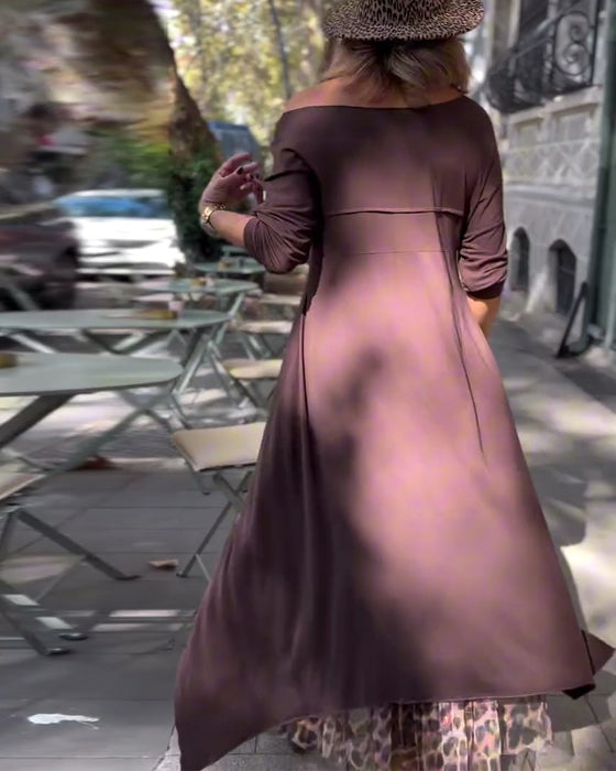 Kjol Casual Allt-I-Ett Leopardtryck