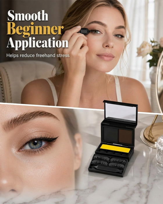 3-I-1 Eyelinere Och Fransstämpel-Kit
