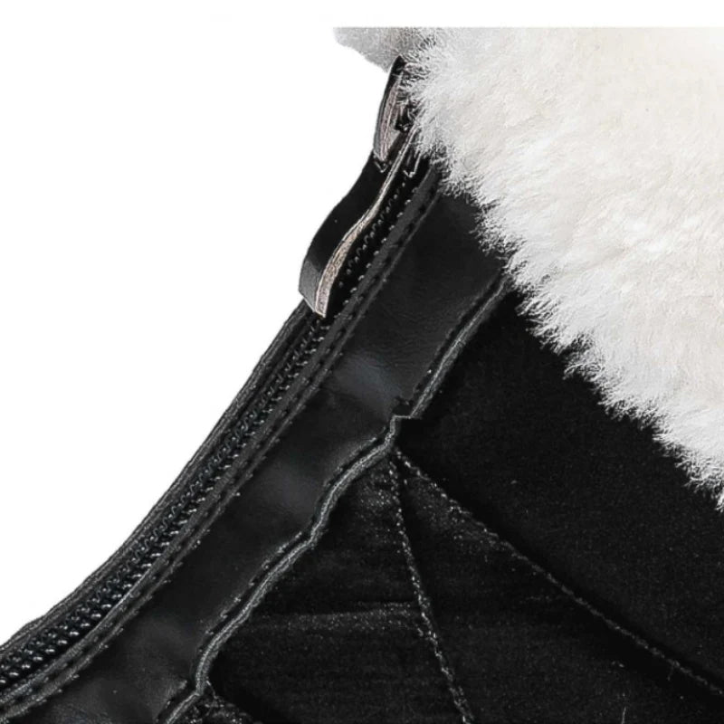 Halkfria Varma Snöstövlar Med Dragkedja För Kvinnor