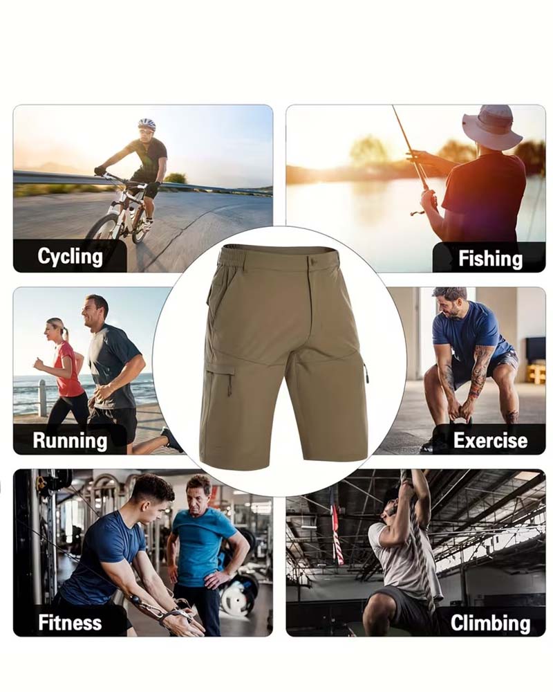 Herr Shorts Avslappnade Enfärgade