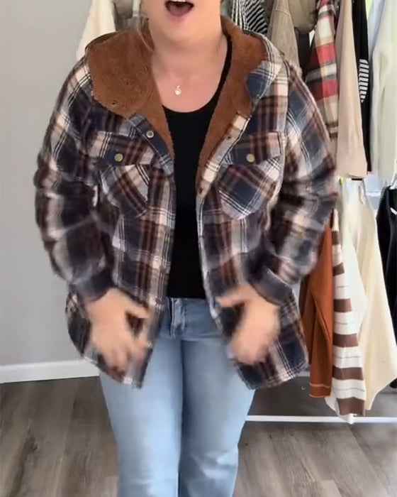 Rutig Huva Ylletröja